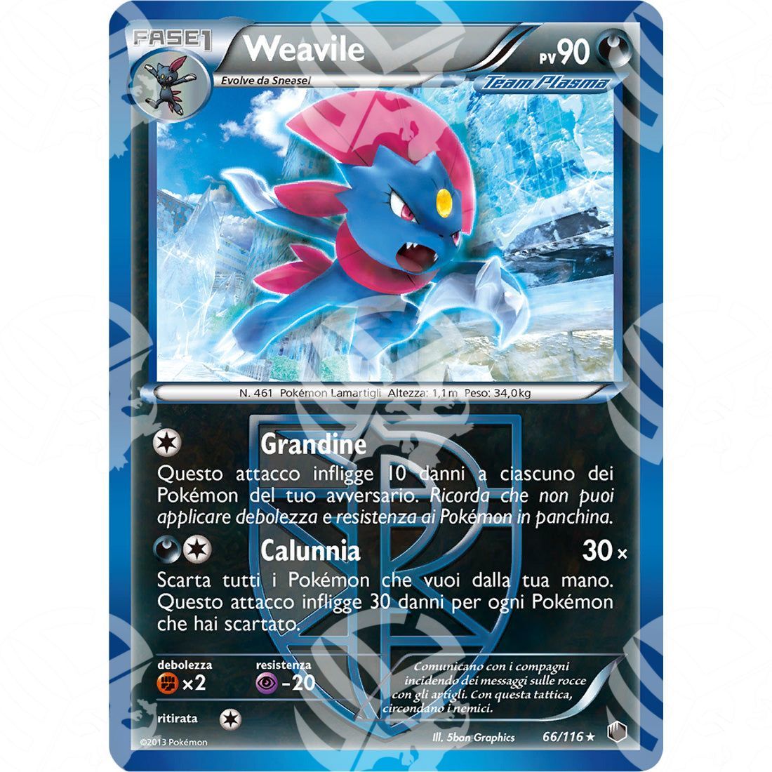 Glaciazione Plasma - Weavile - 66/116 - Warcard - Glaciazione Plasma - Weavile - 66/116 i prezzi più bassi sul mercato, solo da www.warcardshop.com! Carte singole, box, buste e mazzi.