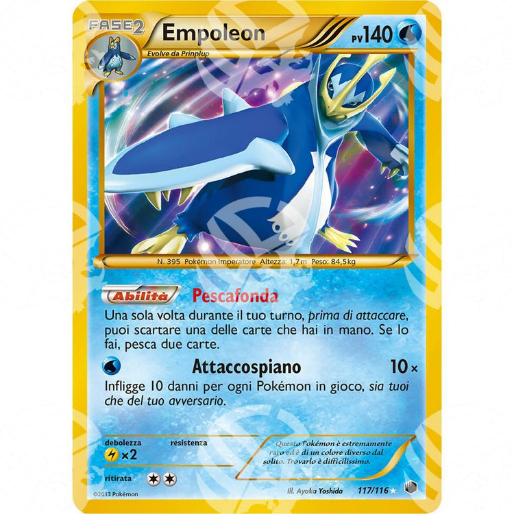 Glaciazione Plasma - Empoleon - Secret Rare 117/116 - Warcard - Glaciazione Plasma - Empoleon - Secret Rare 117/116 i prezzi più bassi sul mercato, solo da www.warcardshop.com! Carte singole, box, buste e mazzi.