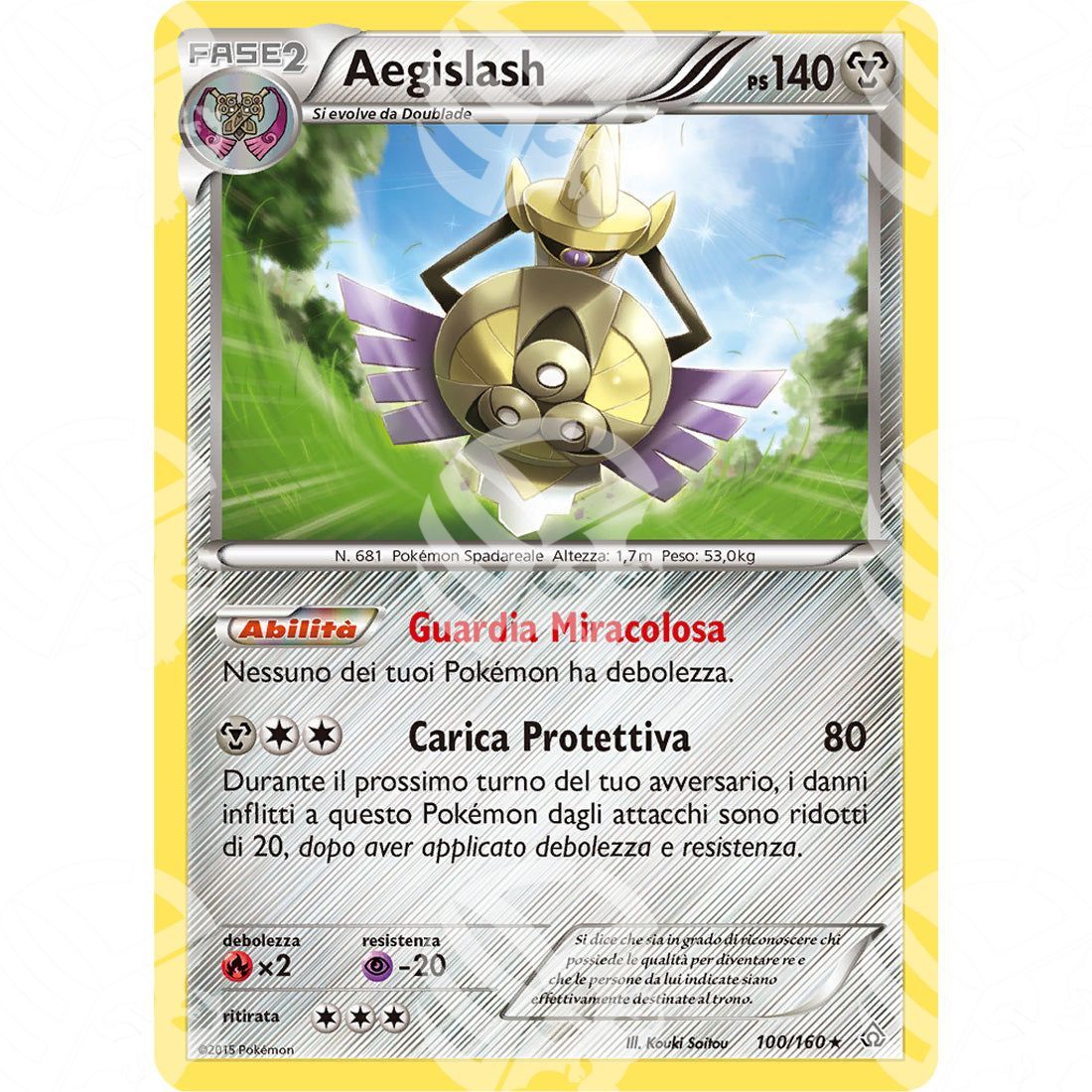 Scontro Primordiale - Aegislash - Holo Rare 100/160 - Warcard - Scontro Primordiale - Aegislash - Holo Rare 100/160 i prezzi più bassi sul mercato, solo da www.warcardshop.com! Carte singole, box, buste e mazzi.