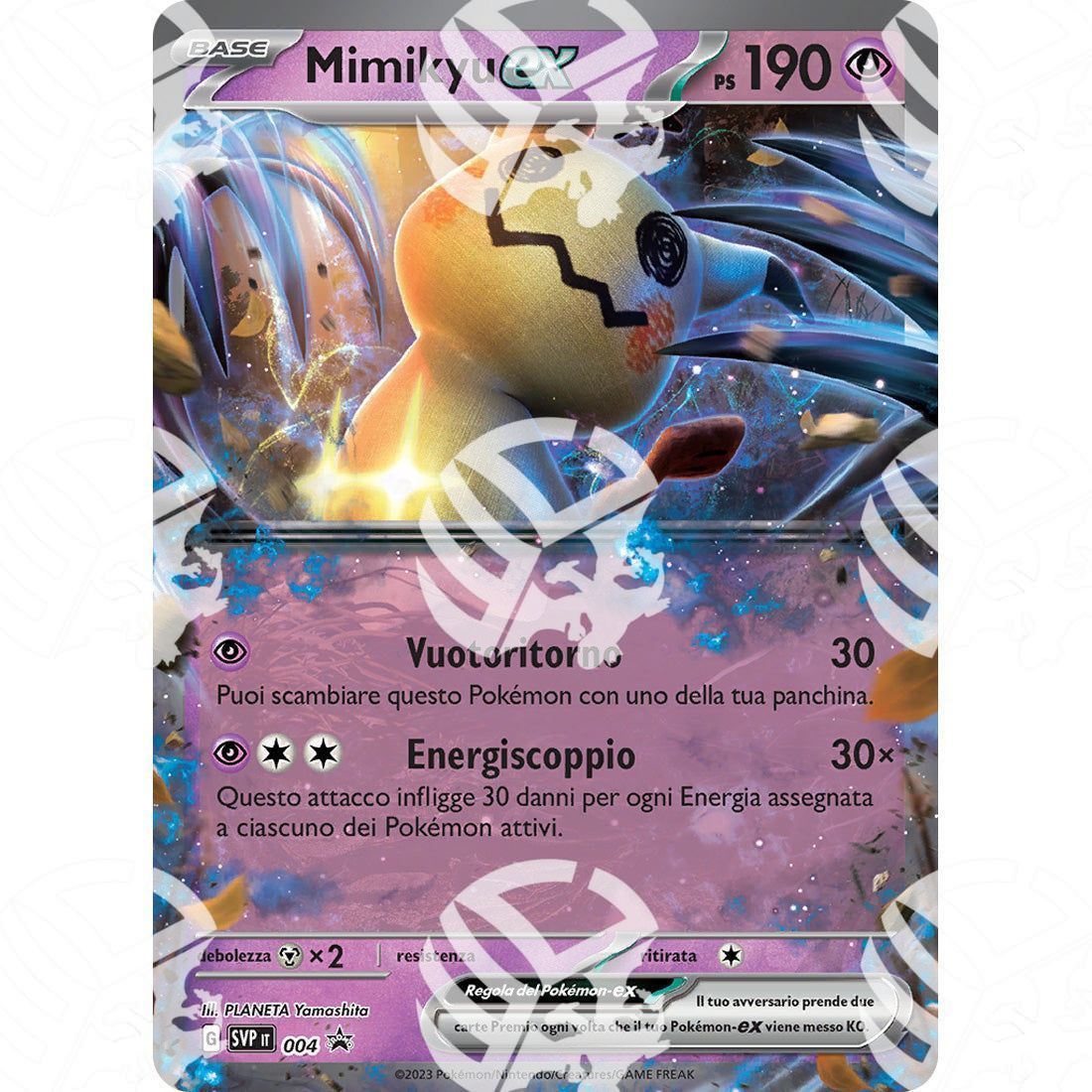Promo Scarlatto & Violetto - SVP - Mimikyu ex - 004 - Warcard - Promo Scarlatto & Violetto - SVP - Mimikyu ex - 004 i prezzi più bassi sul mercato, solo da www.warcardshop.com! Carte singole, box, buste e mazzi.