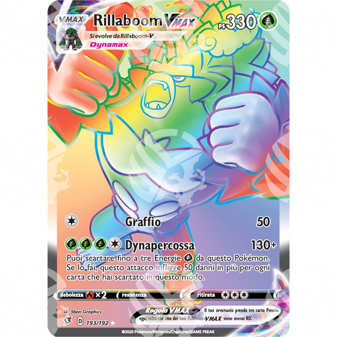 Fragore Ribelle - Rillaboom VMAX - Secret Rare 193/192 - Warcard - Fragore Ribelle - Rillaboom VMAX - Secret Rare 193/192 i prezzi più bassi sul mercato, solo da www.warcardshop.com! Carte singole, box, buste e mazzi.