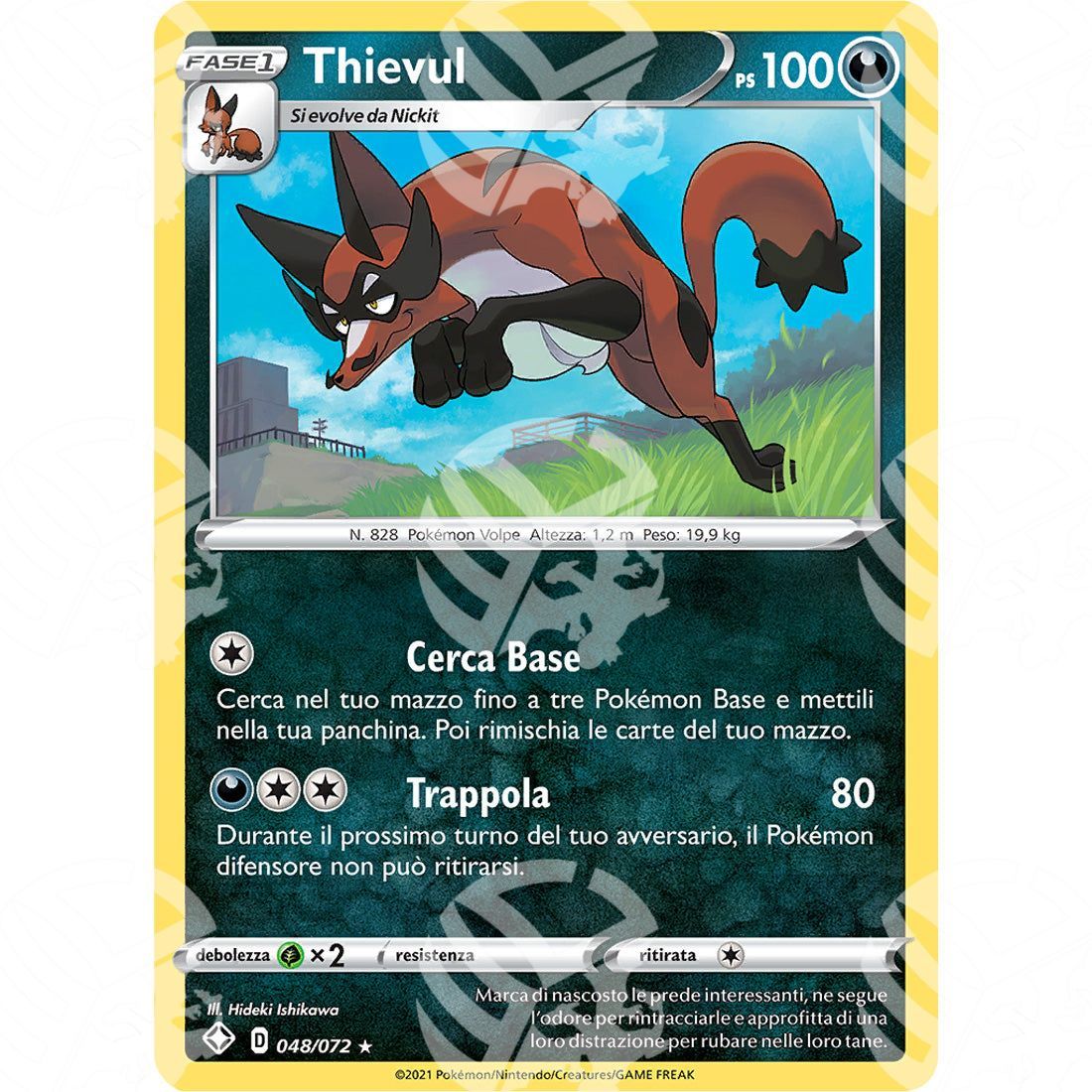 Destino Splendente - Thievul - Holo Rare | 048/072 - Warcard - Destino Splendente - Thievul - Holo Rare | 048/072 i prezzi più bassi sul mercato, solo da www.warcardshop.com! Carte singole, box, buste e mazzi.