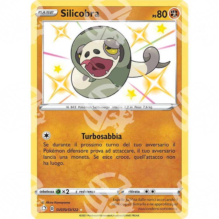 Destino Splendente - Silicobra - Rare Shiny | SV70 - Warcard - Destino Splendente - Silicobra - Rare Shiny | SV70 i prezzi più bassi sul mercato, solo da www.warcardshop.com! Carte singole, box, buste e mazzi.