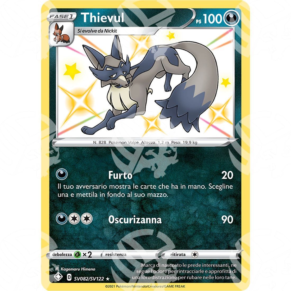Destino Splendente - Thievul - Rare Shiny | SV82 - Warcard - Destino Splendente - Thievul - Rare Shiny | SV82 i prezzi più bassi sul mercato, solo da www.warcardshop.com! Carte singole, box, buste e mazzi.