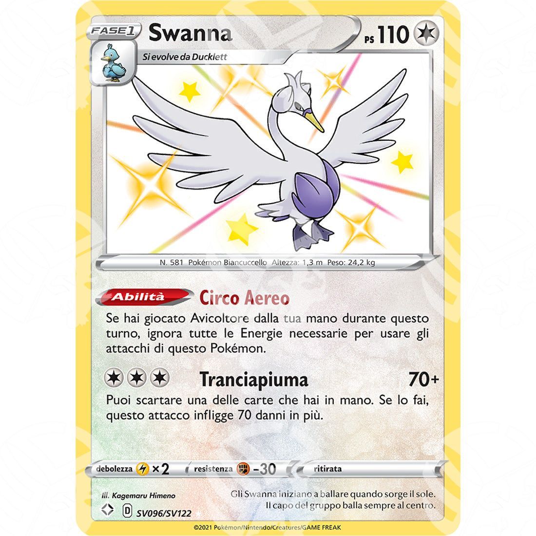 Destino Splendente - Swanna - Rare Shiny | SV96 - Warcard - Destino Splendente - Swanna - Rare Shiny | SV96 i prezzi più bassi sul mercato, solo da www.warcardshop.com! Carte singole, box, buste e mazzi.