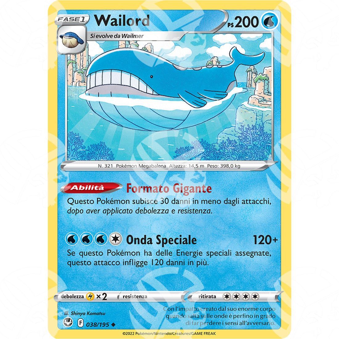 Tempesta Argentata - Wailord - 038/195 - Warcard - Tempesta Argentata - Wailord - 038/195 i prezzi più bassi sul mercato, solo da www.warcardshop.com! Carte singole, box, buste e mazzi.