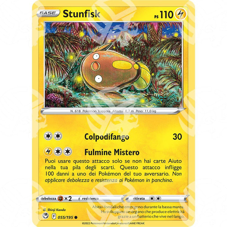 Tempesta Argentata - Stunfisk - 055/195 - Warcard - Tempesta Argentata - Stunfisk - 055/195 i prezzi più bassi sul mercato, solo da www.warcardshop.com! Carte singole, box, buste e mazzi.