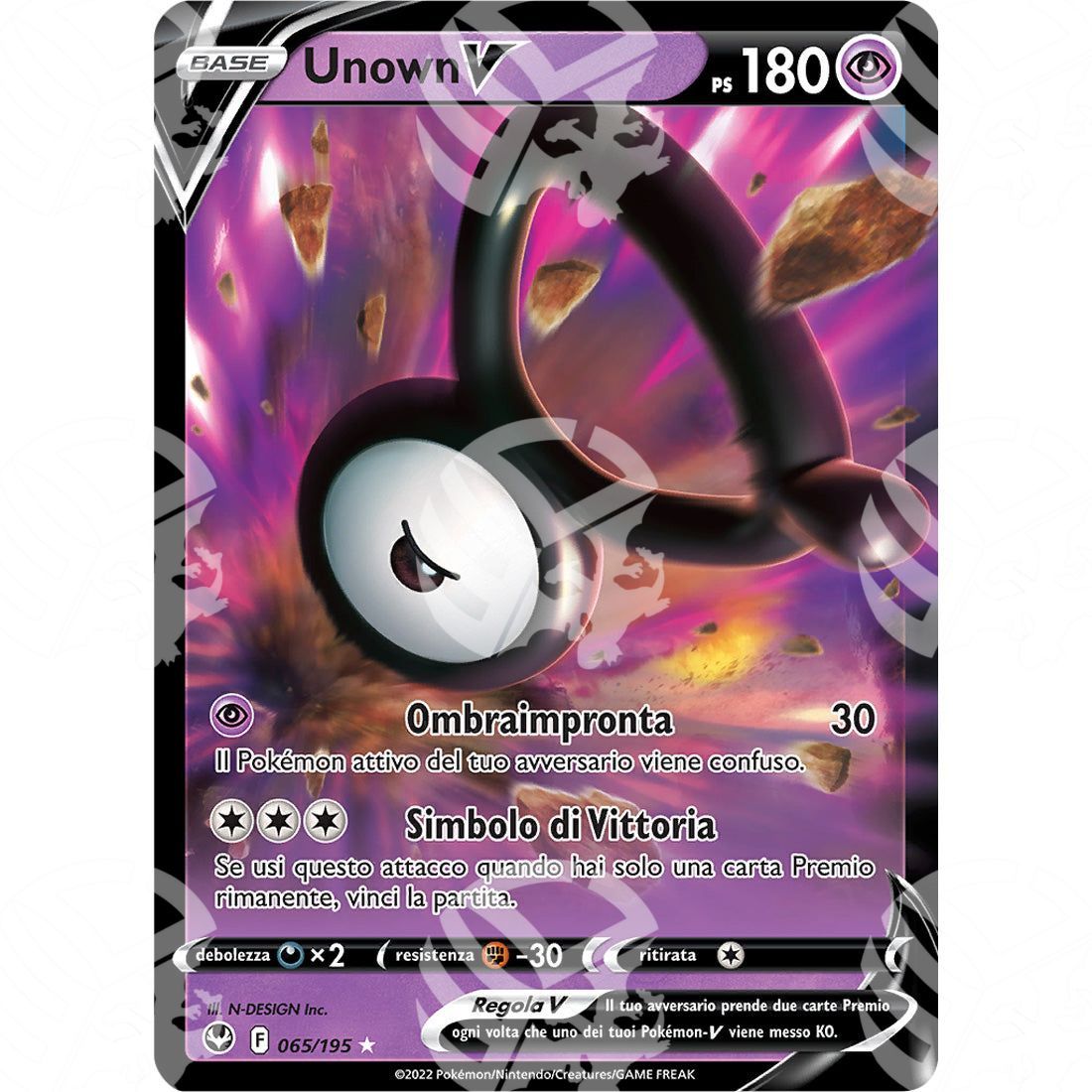 Tempesta Argentata - Unown V - Ultra Rare 065/195 - Warcard - Tempesta Argentata - Unown V - Ultra Rare 065/195 i prezzi più bassi sul mercato, solo da www.warcardshop.com! Carte singole, box, buste e mazzi.