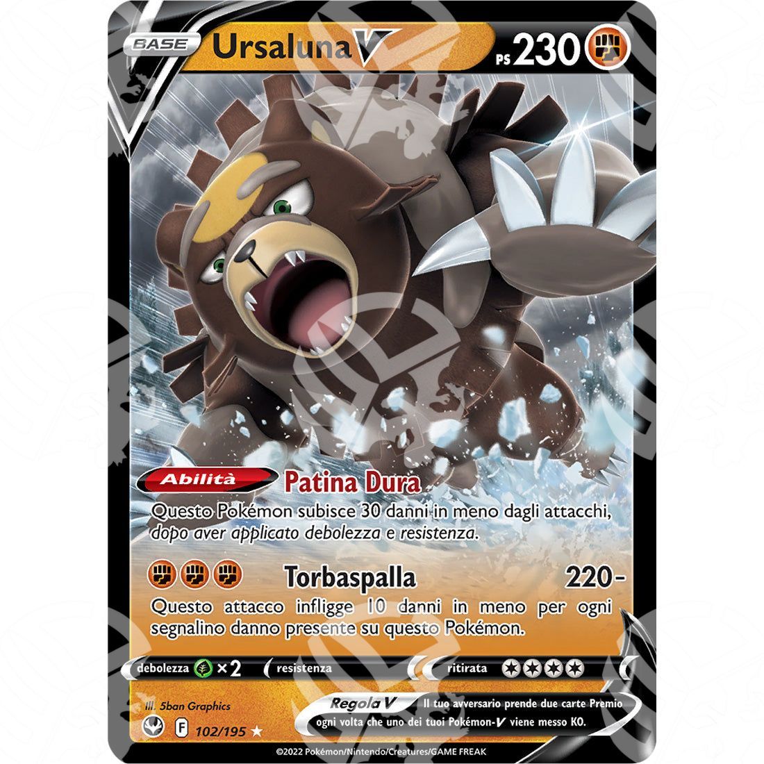 Tempesta Argentata - Ursaluna V - Ultra Rare 102/195 - Warcard - Tempesta Argentata - Ursaluna V - Ultra Rare 102/195 i prezzi più bassi sul mercato, solo da www.warcardshop.com! Carte singole, box, buste e mazzi.