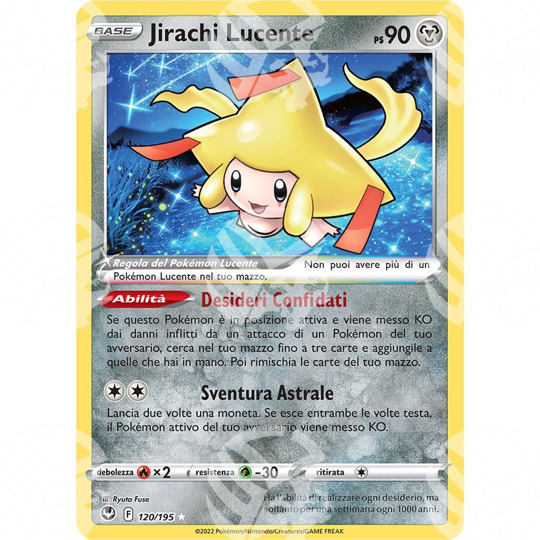 Tempesta Argentata - Radiant Jirachi - Ultra Rare 120/195 - Warcard - Tempesta Argentata - Radiant Jirachi - Ultra Rare 120/195 i prezzi più bassi sul mercato, solo da www.warcardshop.com! Carte singole, box, buste e mazzi.