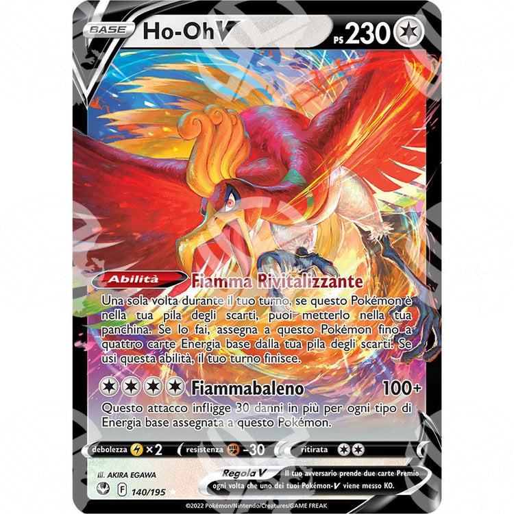 Tempesta Argentata - Ho-Oh V - Ultra Rare 140/195 - Warcard - Tempesta Argentata - Ho-Oh V - Ultra Rare 140/195 i prezzi più bassi sul mercato, solo da www.warcardshop.com! Carte singole, box, buste e mazzi.