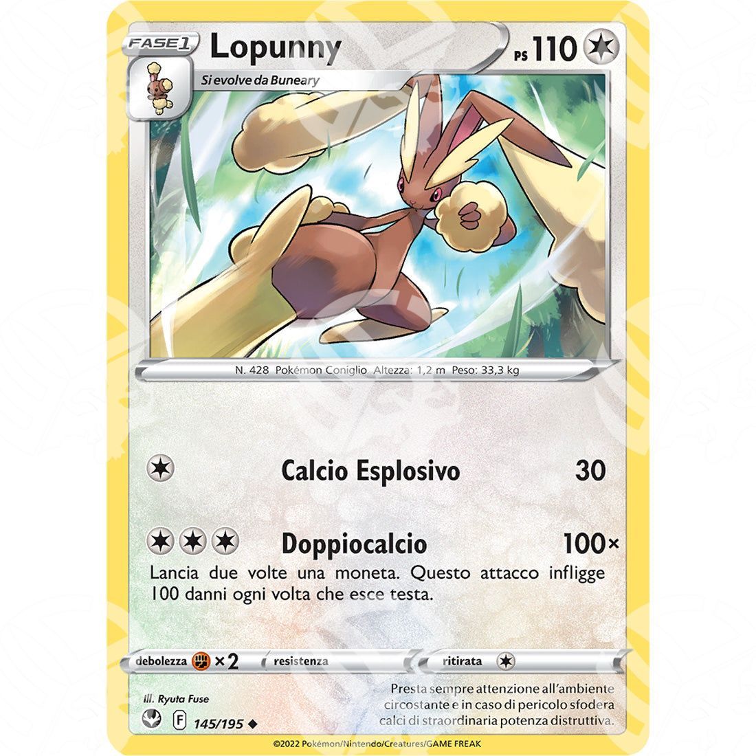 Tempesta Argentata - Lopunny - 145/195 - Warcard - Tempesta Argentata - Lopunny - 145/195 i prezzi più bassi sul mercato, solo da www.warcardshop.com! Carte singole, box, buste e mazzi.