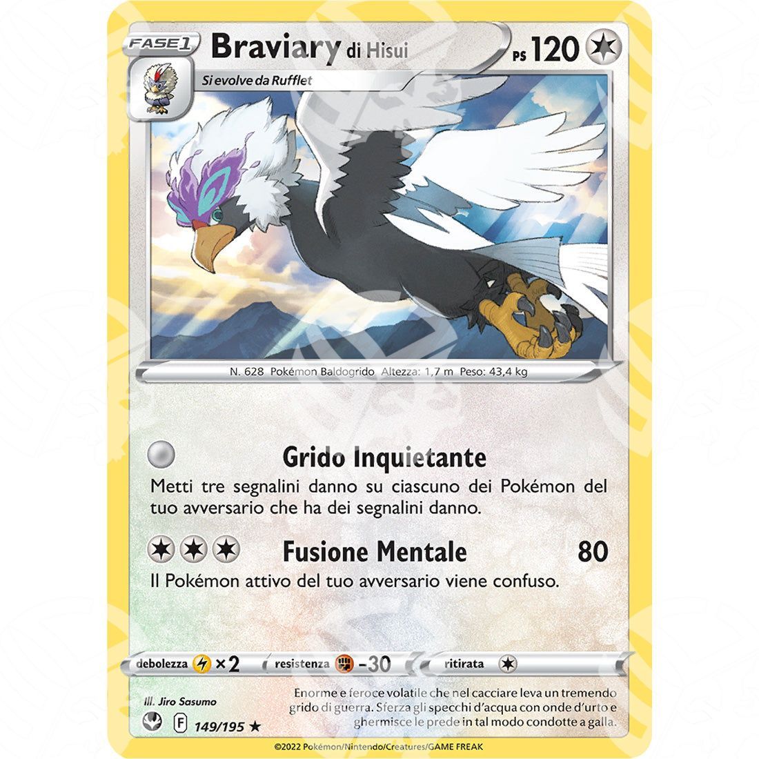 Tempesta Argentata - Hisuian Braviary - 149/195 - Warcard - Tempesta Argentata - Hisuian Braviary - 149/195 i prezzi più bassi sul mercato, solo da www.warcardshop.com! Carte singole, box, buste e mazzi.