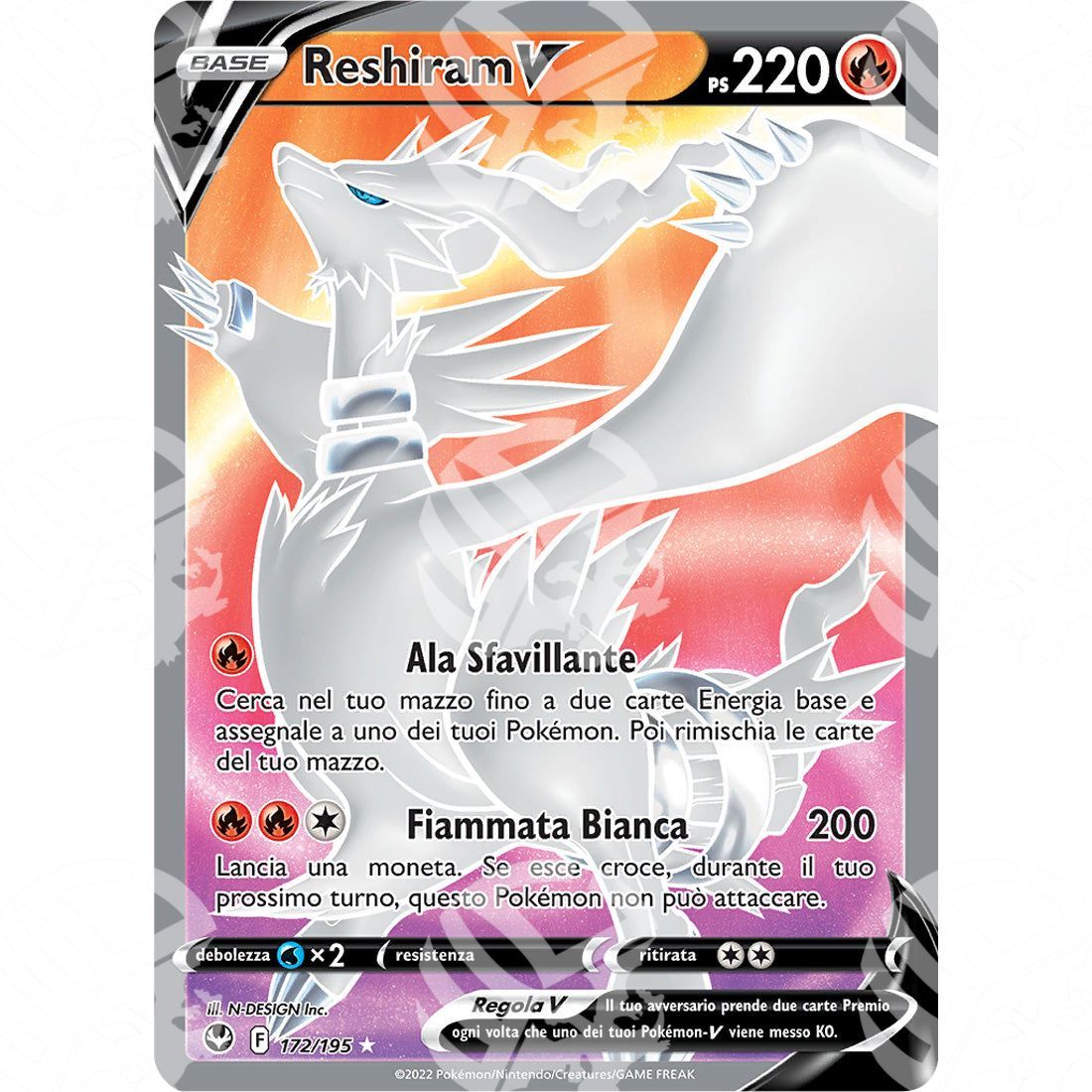 Tempesta Argentata - Reshiram V - Ultra Rare 172/195 - Warcard - Tempesta Argentata - Reshiram V - Ultra Rare 172/195 i prezzi più bassi sul mercato, solo da www.warcardshop.com! Carte singole, box, buste e mazzi.