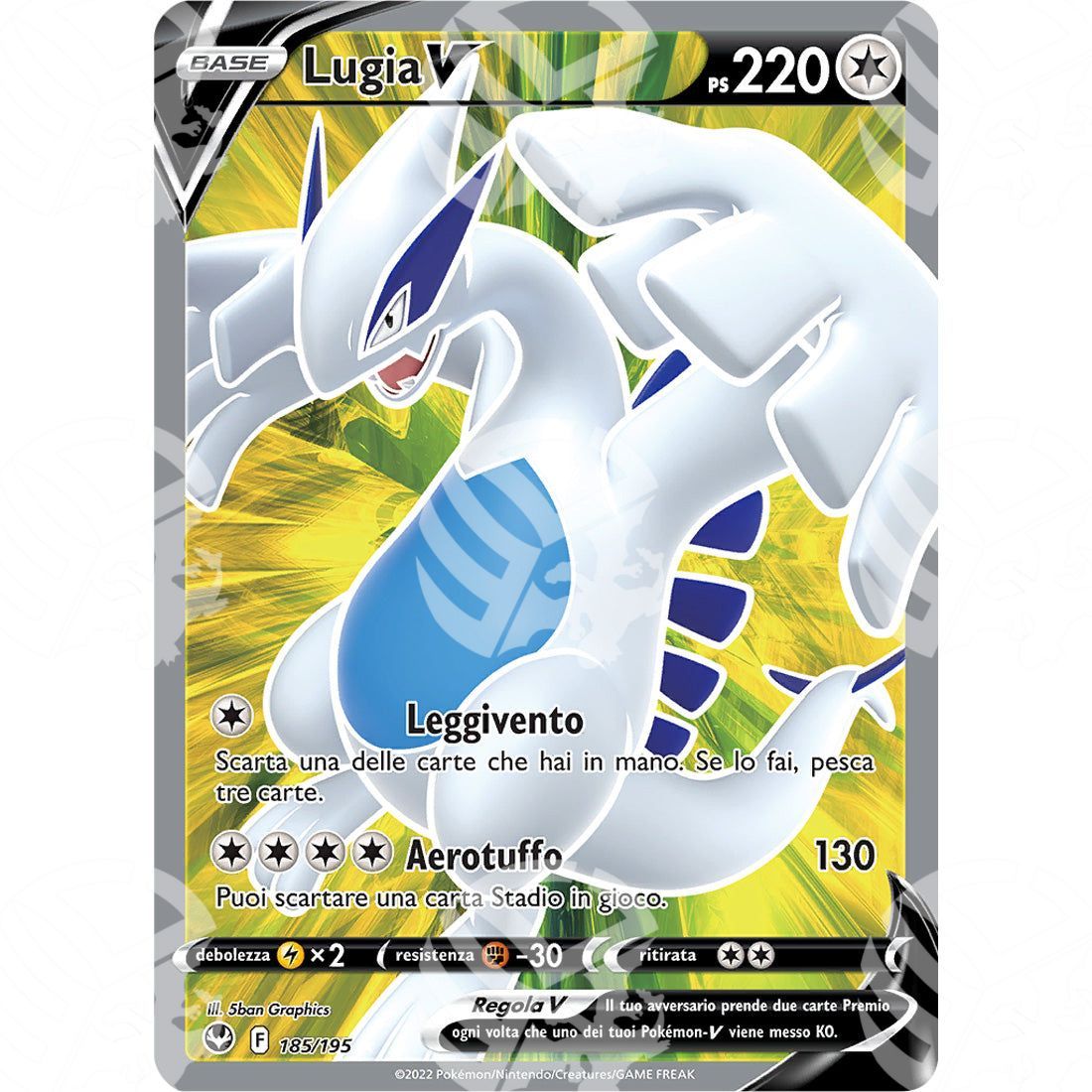 Tempesta Argentata - Lugia V - Ultra Rare 185/195 - Warcard - Tempesta Argentata - Lugia V - Ultra Rare 185/195 i prezzi più bassi sul mercato, solo da www.warcardshop.com! Carte singole, box, buste e mazzi.