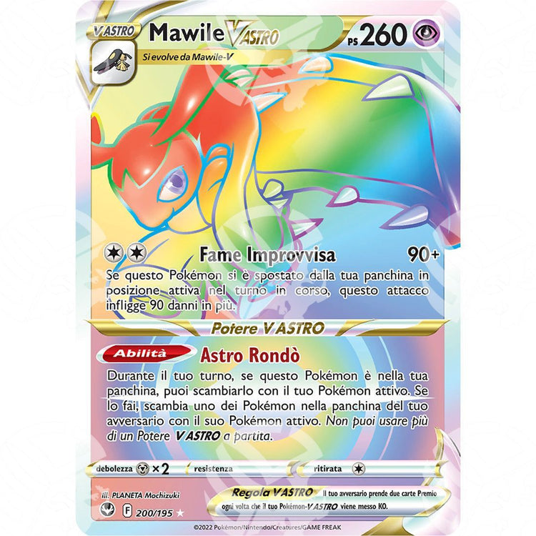 Tempesta Argentata - Mawile VSTAR - Secret Rare 200/195 - Warcard - Tempesta Argentata - Mawile VSTAR - Secret Rare 200/195 i prezzi più bassi sul mercato, solo da www.warcardshop.com! Carte singole, box, buste e mazzi.