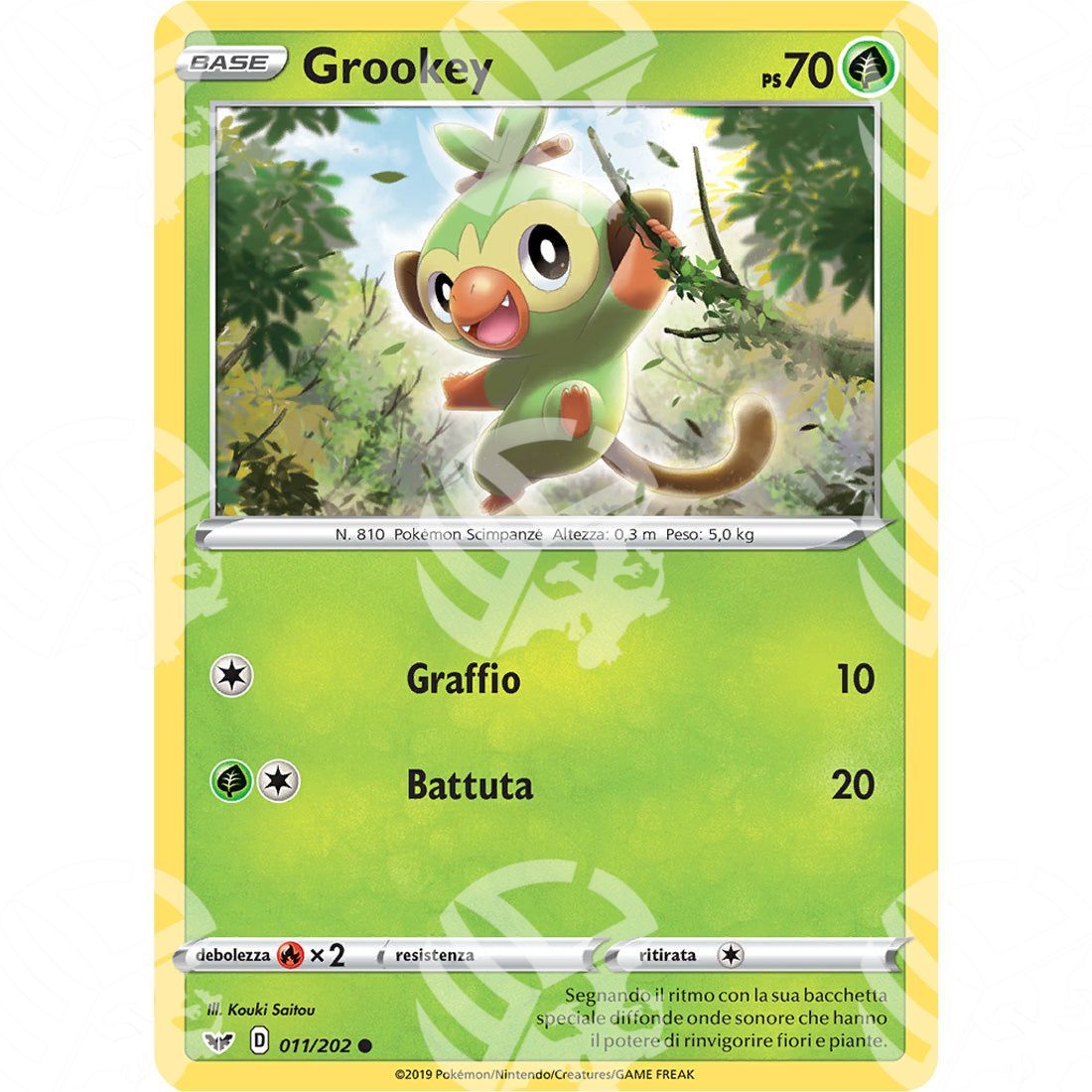 Spada & Scudo - Grookey - 11/202 - Warcard - Spada & Scudo - Grookey - 11/202 i prezzi più bassi sul mercato, solo da www.warcardshop.com! Carte singole, box, buste e mazzi.