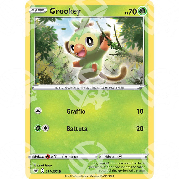 Spada & Scudo - Grookey - 11/202 - Warcard - Spada & Scudo - Grookey - 11/202 i prezzi più bassi sul mercato, solo da www.warcardshop.com! Carte singole, box, buste e mazzi.
