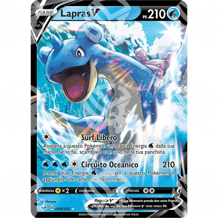 Spada & Scudo - Lapras V - 49/202 - Warcard - Spada & Scudo - Lapras V - 49/202 i prezzi più bassi sul mercato, solo da www.warcardshop.com! Carte singole, box, buste e mazzi.