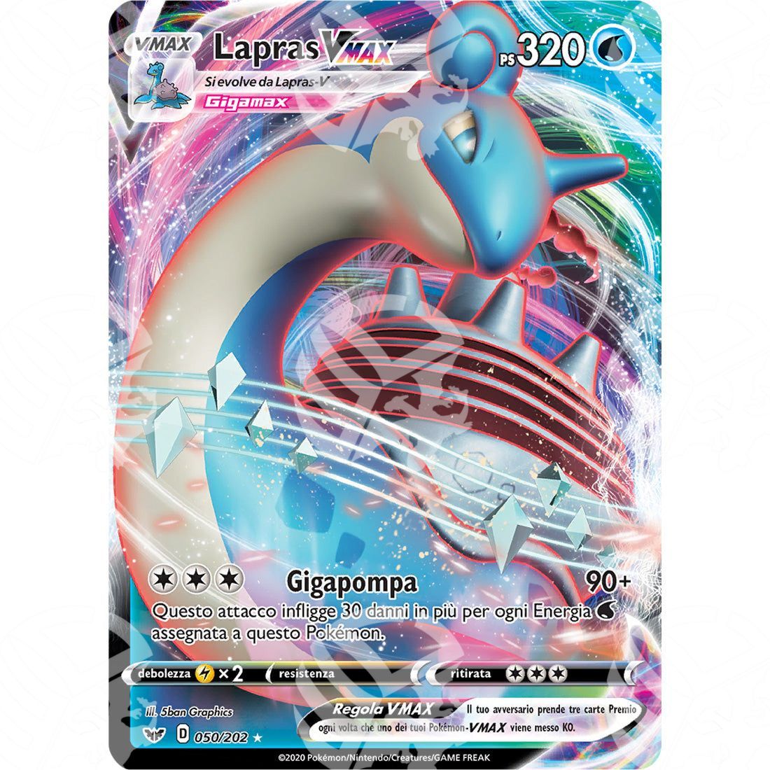 Spada & Scudo - Lapras VMAX - 50/202 - Warcard - Spada & Scudo - Lapras VMAX - 50/202 i prezzi più bassi sul mercato, solo da www.warcardshop.com! Carte singole, box, buste e mazzi.