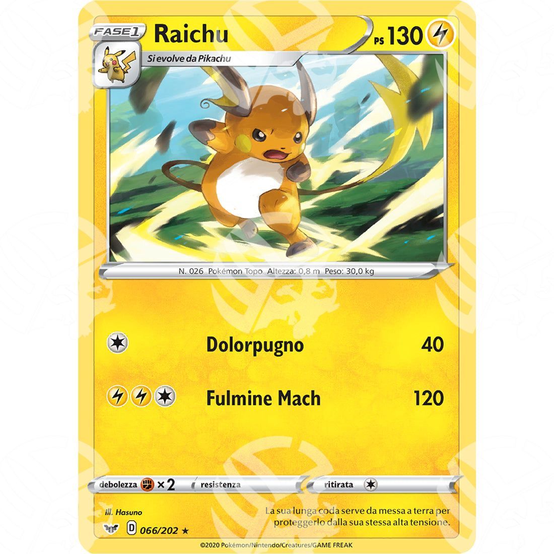Spada & Scudo - Raichu - 66/202 - Warcard - Spada & Scudo - Raichu - 66/202 i prezzi più bassi sul mercato, solo da www.warcardshop.com! Carte singole, box, buste e mazzi.
