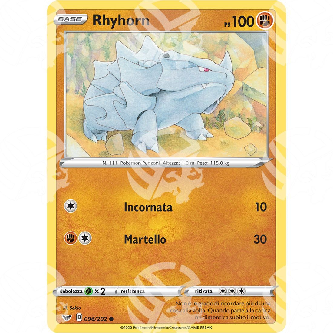 Spada & Scudo - Rhyhorn - 96/202 - Warcard - Spada & Scudo - Rhyhorn - 96/202 i prezzi più bassi sul mercato, solo da www.warcardshop.com! Carte singole, box, buste e mazzi.