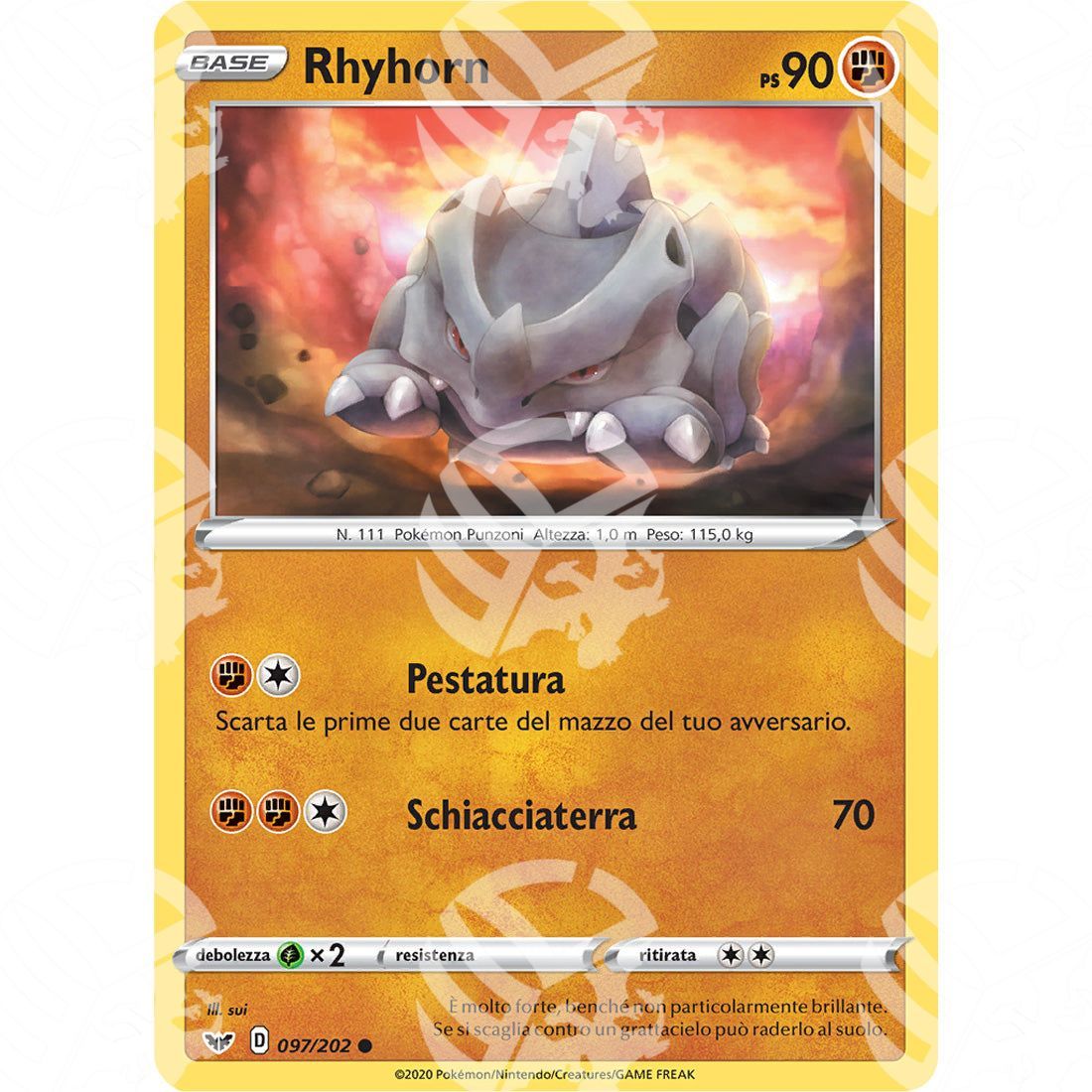 Spada & Scudo - Rhyhorn - 97/202 - Warcard - Spada & Scudo - Rhyhorn - 97/202 i prezzi più bassi sul mercato, solo da www.warcardshop.com! Carte singole, box, buste e mazzi.