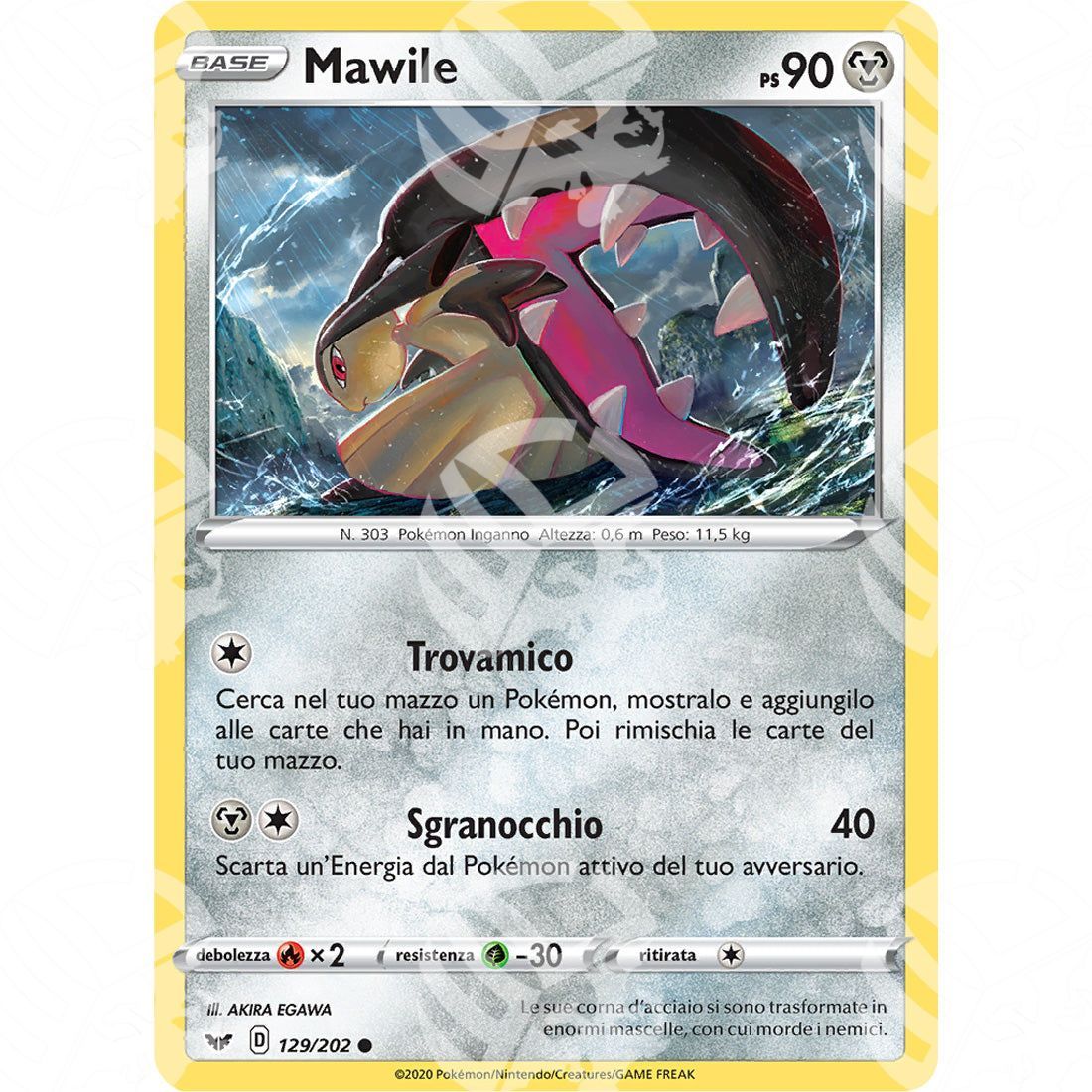 Spada & Scudo - Mawile - 129/202 - Warcard - Spada & Scudo - Mawile - 129/202 i prezzi più bassi sul mercato, solo da www.warcardshop.com! Carte singole, box, buste e mazzi.
