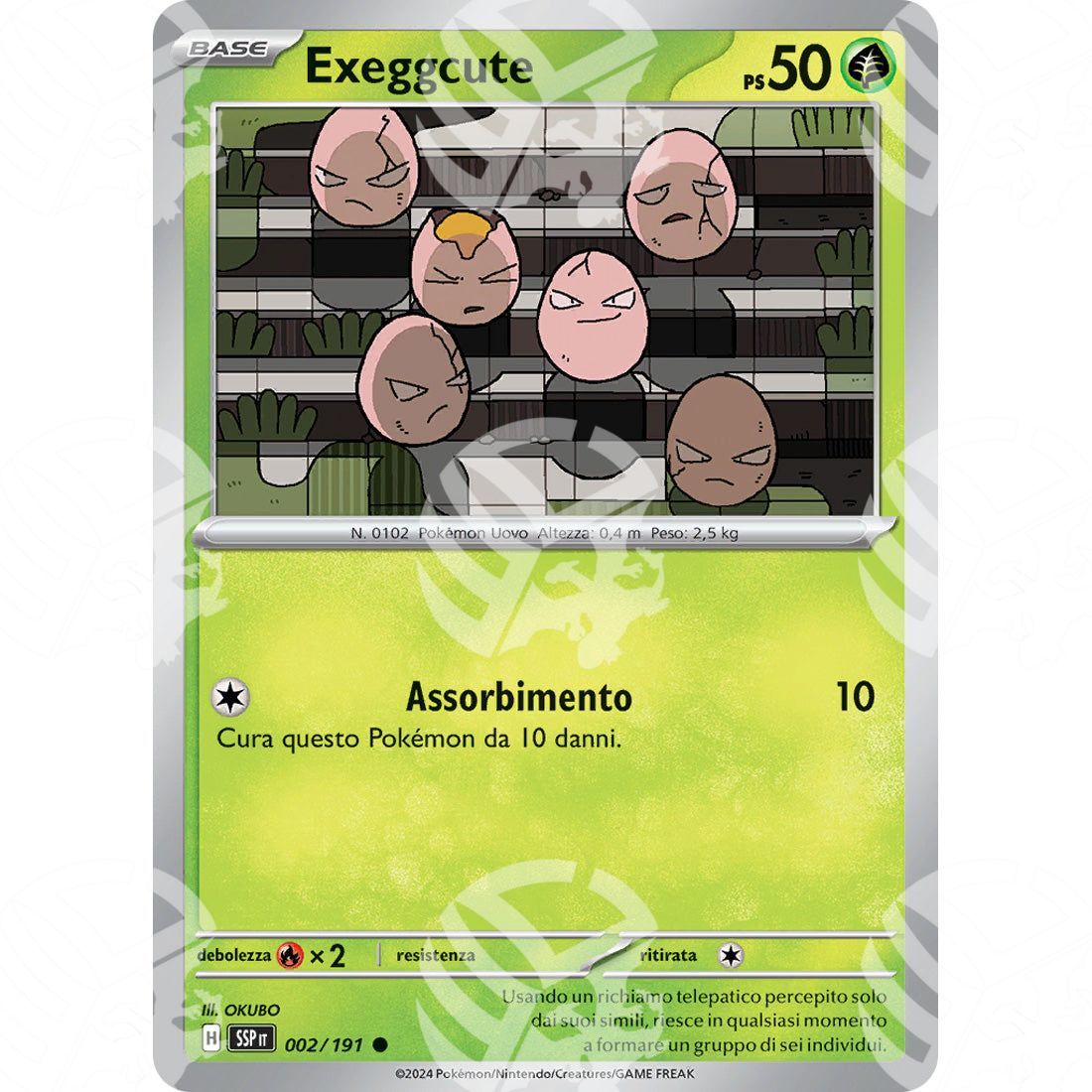 Scintille Folgoranti - Exeggcute - 002/191 - Warcard