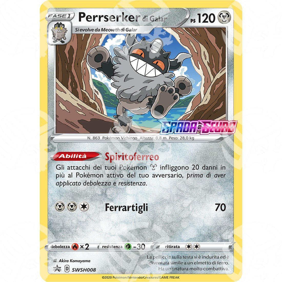 Black Star Promos - SWSH - Galarian Perrserker - Prerelease 008 - Warcard - Black Star Promos - SWSH - Galarian Perrserker - Prerelease 008 i prezzi più bassi sul mercato, solo da www.warcardshop.com! Carte singole, box, buste e mazzi.