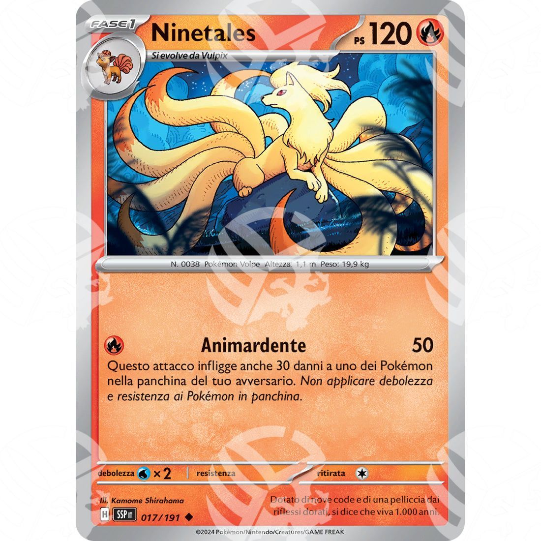 Scintille Folgoranti - Ninetales - 017/191 - Warcard
