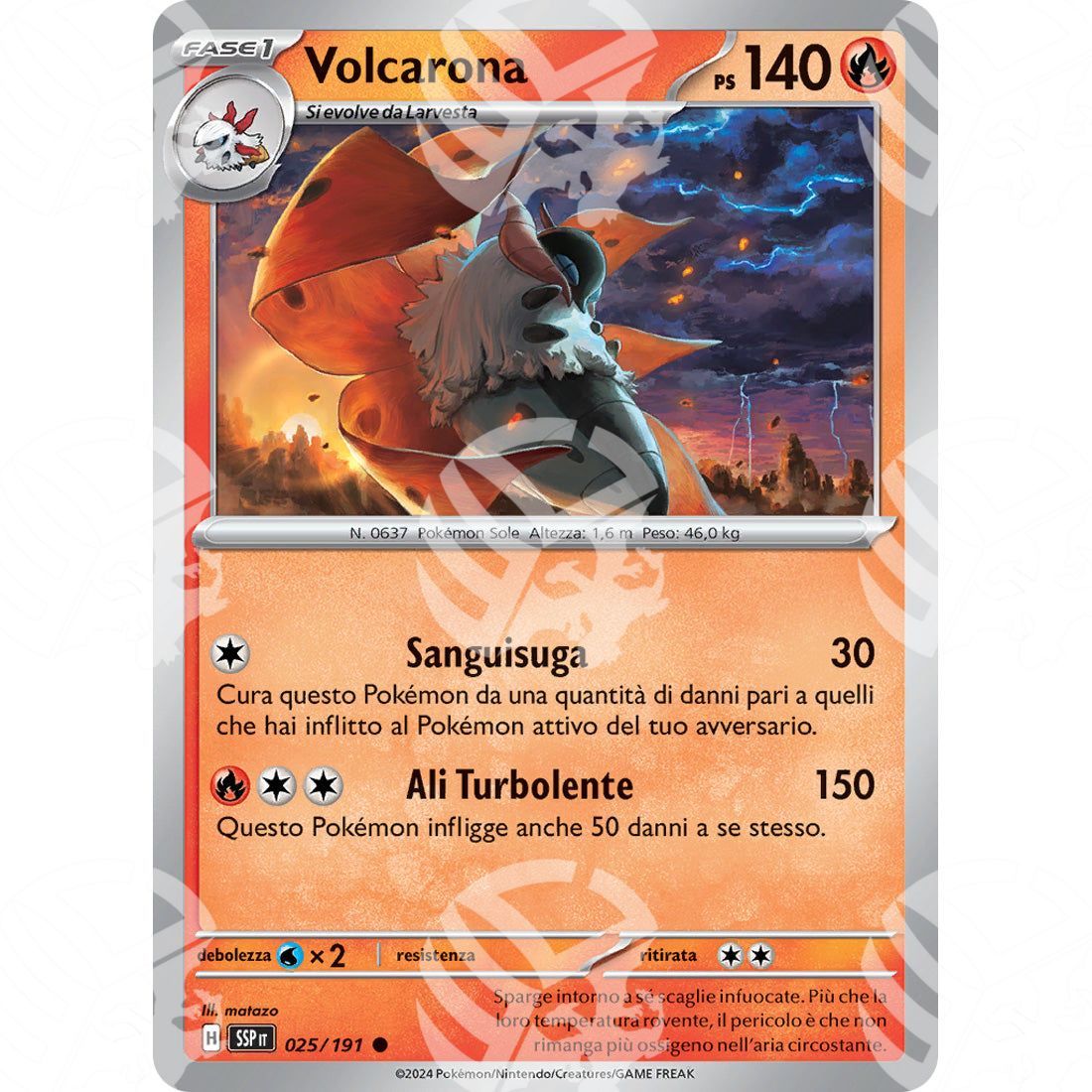 Scintille Folgoranti - Volcarona - 025/191 - Warcard
