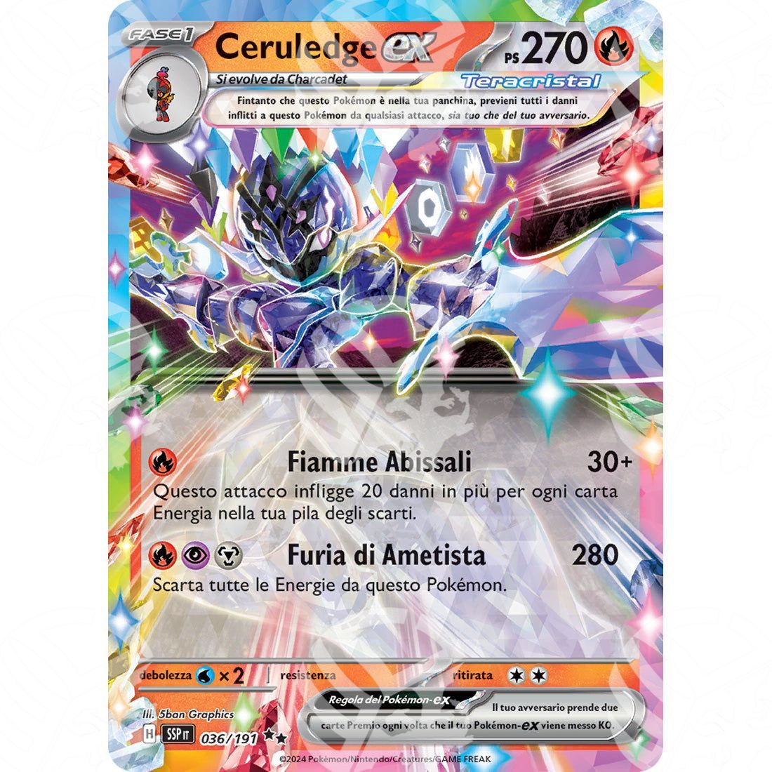 Scintille Folgoranti - Ceruledge ex - 036/191 - Warcard