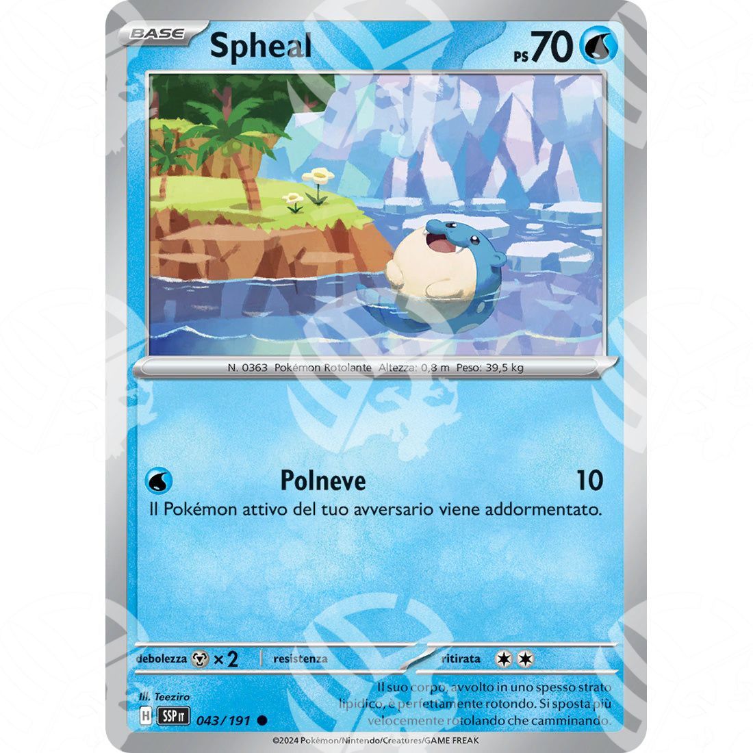Scintille Folgoranti - Spheal - 043/191 - Warcard