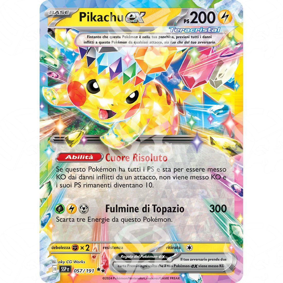 Scintille Folgoranti - Pikachu ex - 057/191 - Warcard