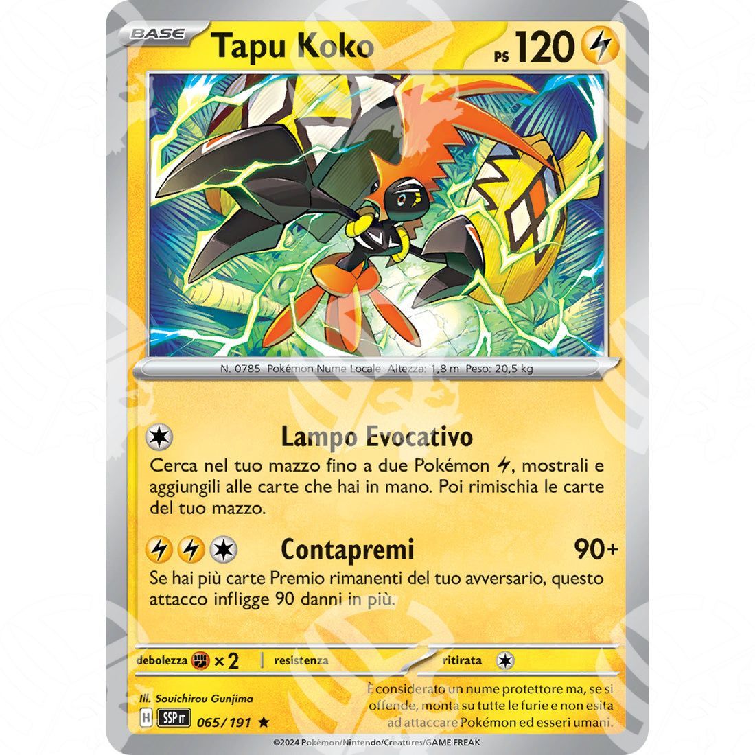 Scintille Folgoranti - Tapu Koko - 065/191 - Warcard
