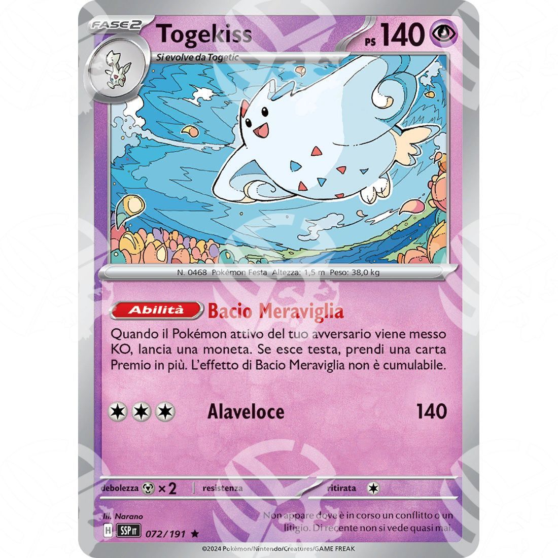 Scintille Folgoranti - Togekiss - 072/191 - Warcard