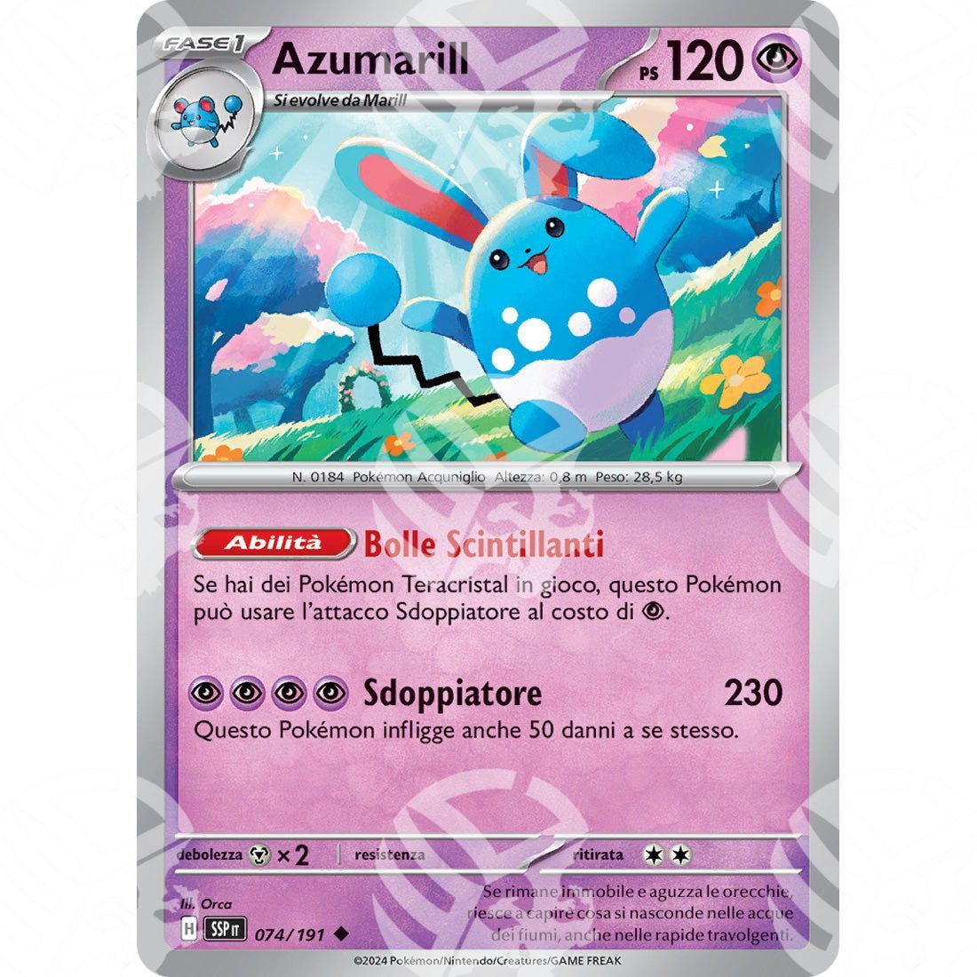Scintille Folgoranti - Azumarill - 074/191 - Warcard