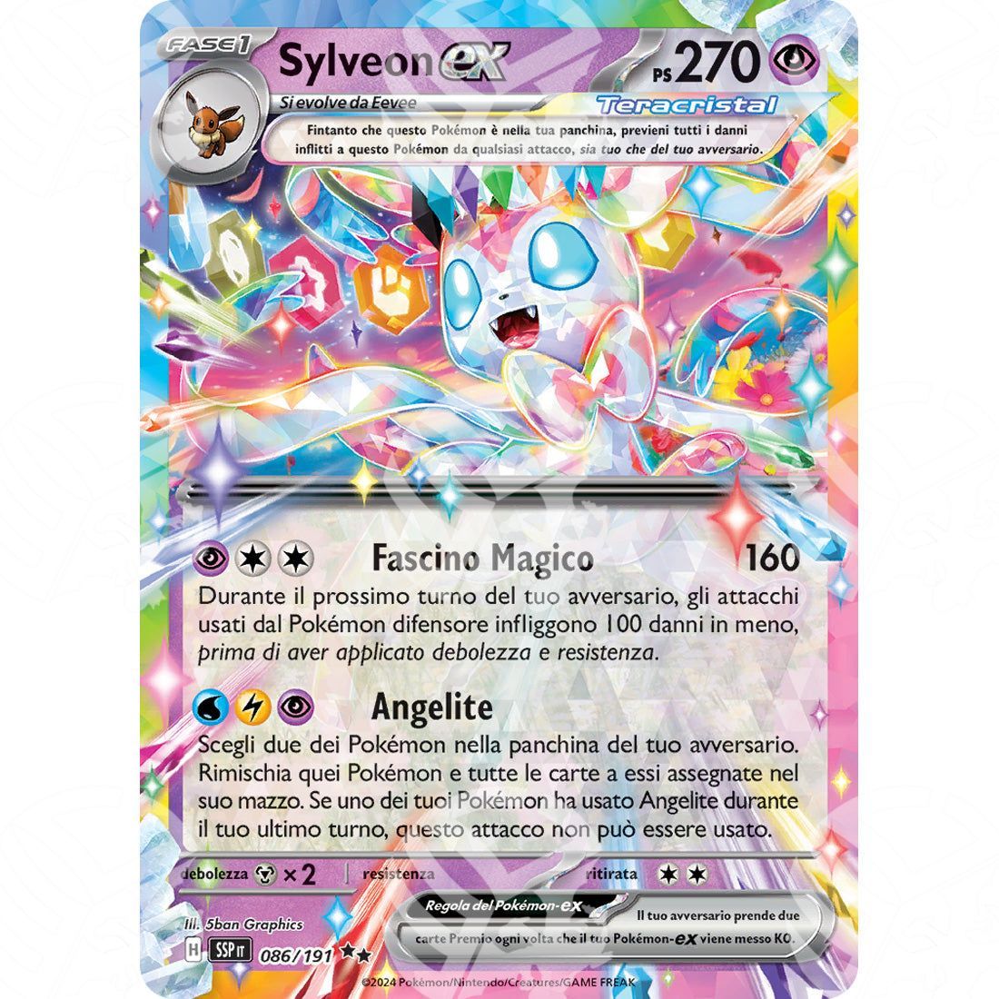 Scintille Folgoranti - Sylveon ex - 086/191 - Warcard