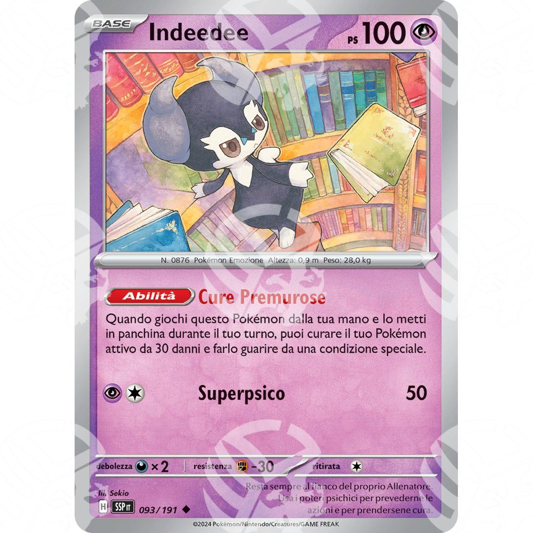 Scintille Folgoranti - Indeedee - 093/191 - Warcard