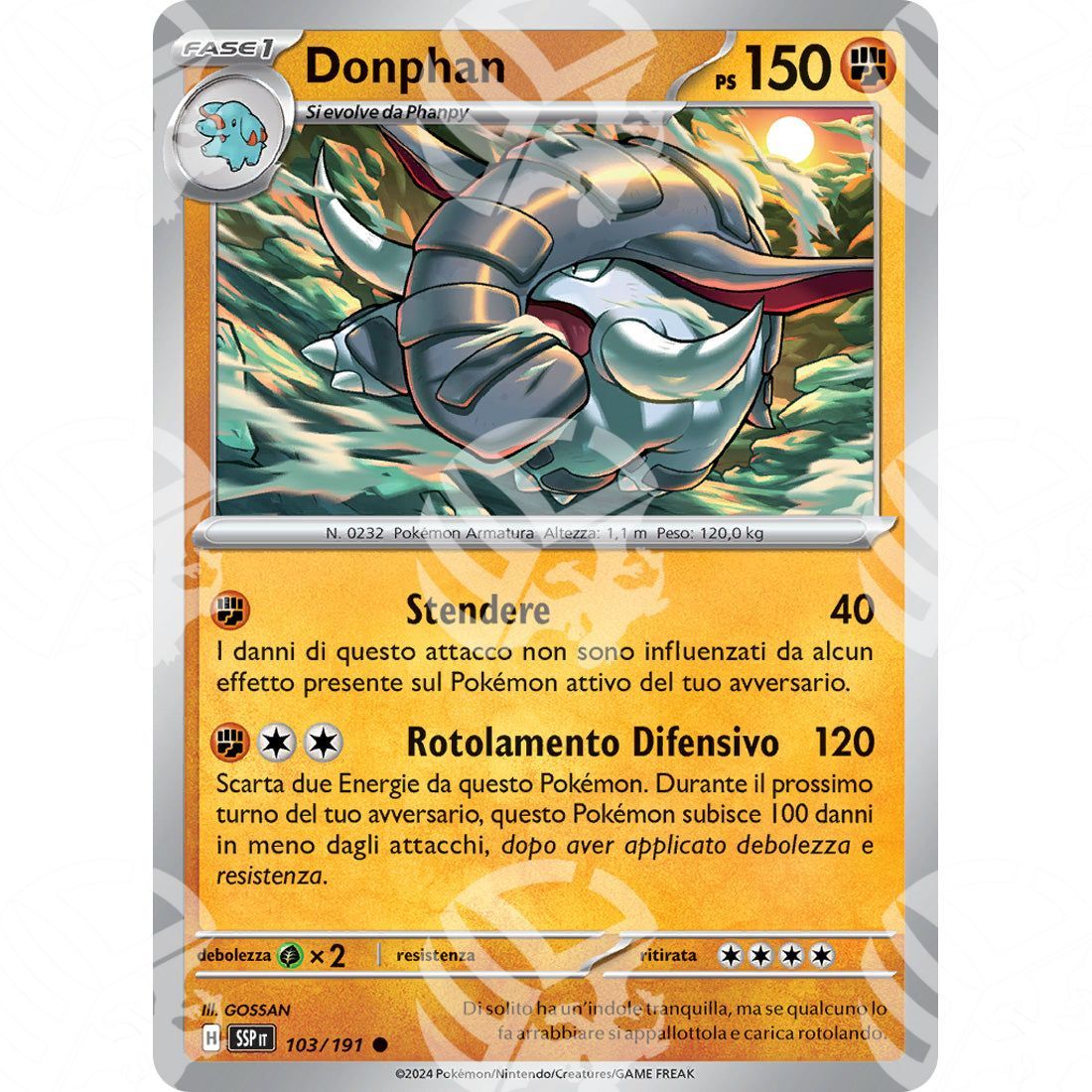 Scintille Folgoranti - Donphan - 103/191 - Warcard
