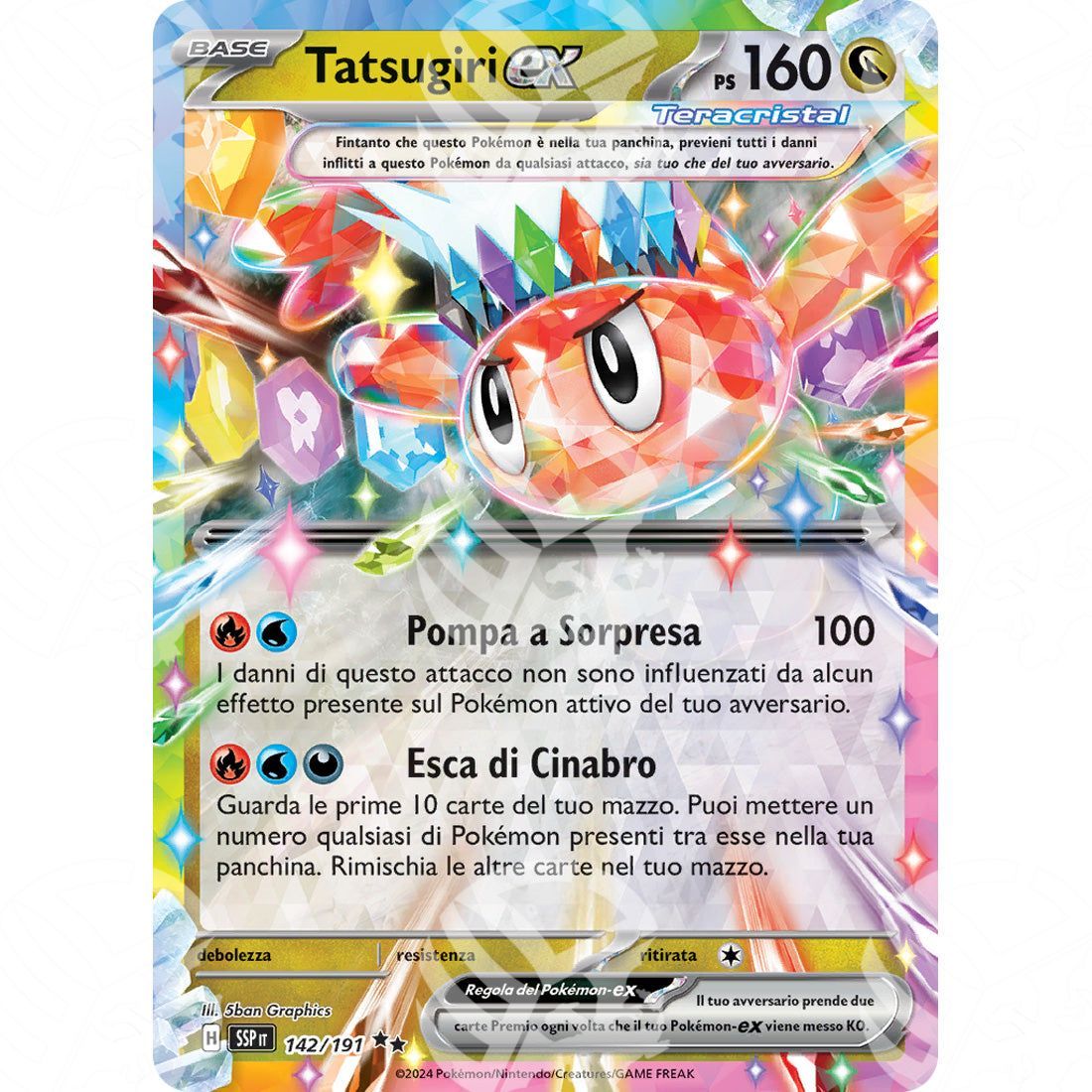Scintille Folgoranti - Tatsugiri ex - 142/191 - Warcard