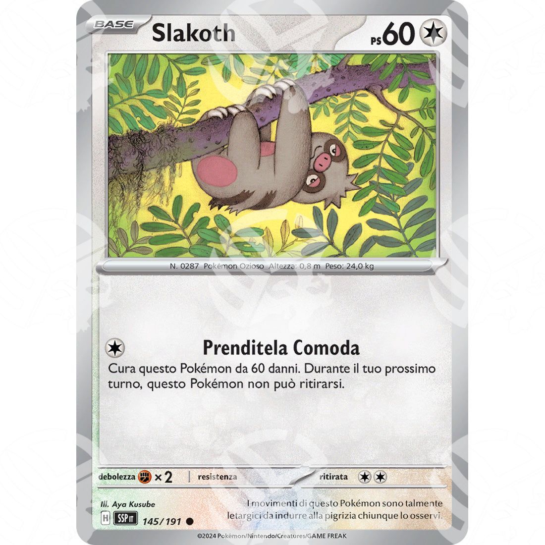 Scintille Folgoranti - Slakoth - 145/191 - Warcard