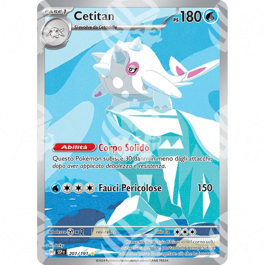 Scintille Folgoranti - Cetitan - Illustration Rare 201/191 - Warcard