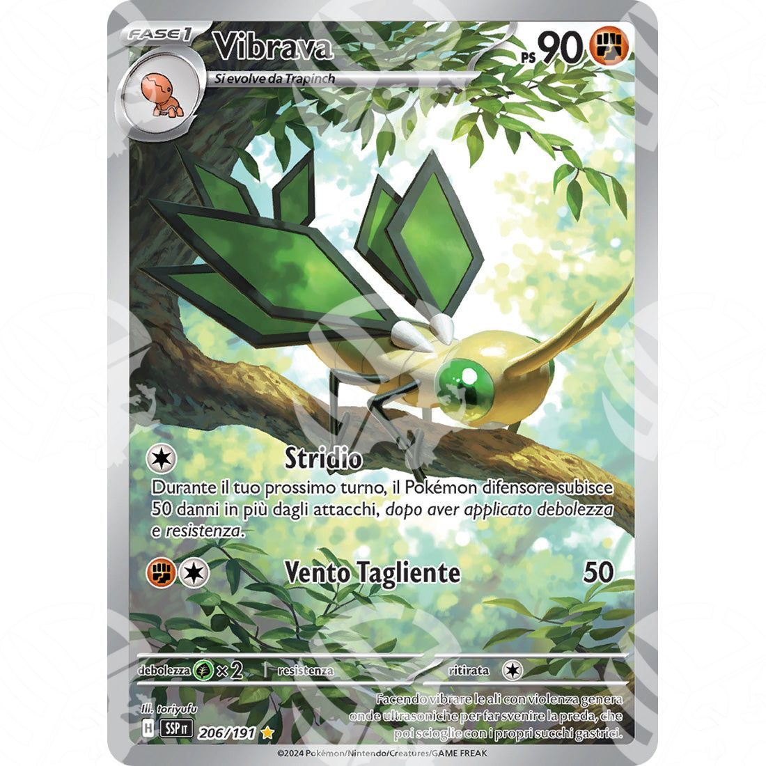 Scintille Folgoranti - Vibrava - Illustration Rare 206/191 - Warcard