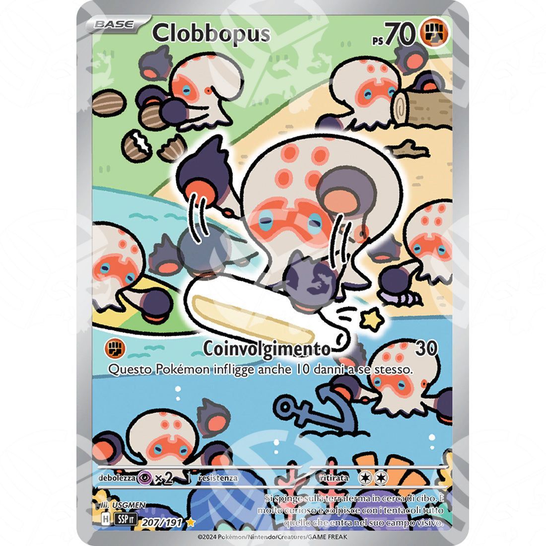 Scintille Folgoranti - Clobbopus - Illustration Rare 207/191 - Warcard