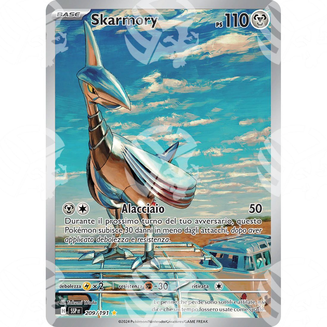 Scintille Folgoranti - Skarmory - Illustration Rare 209/191 - Warcard