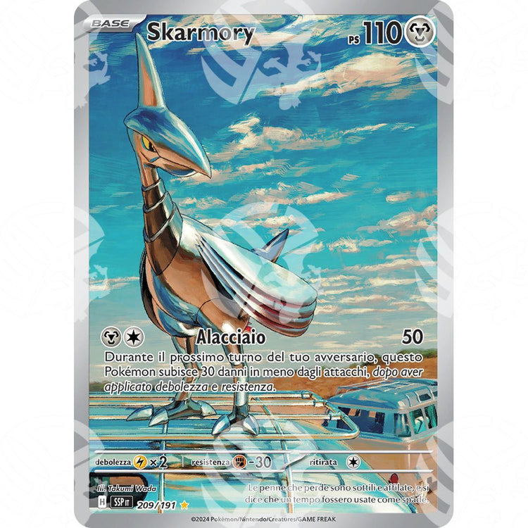 Scintille Folgoranti - Skarmory - Illustration Rare 209/191 - Warcard