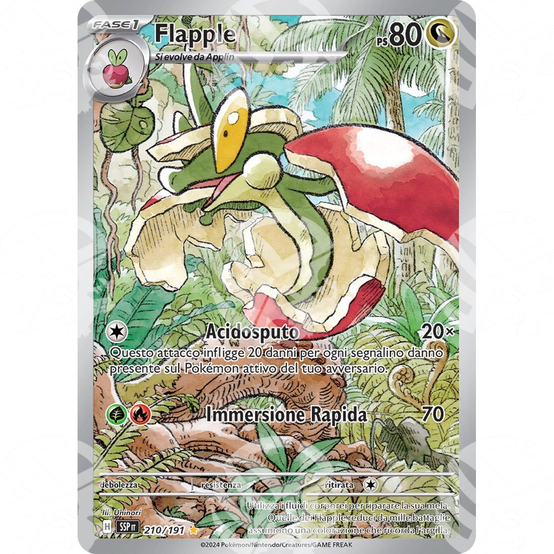 Scintille Folgoranti - Flapple - Illustration Rare 210/191 - Warcard