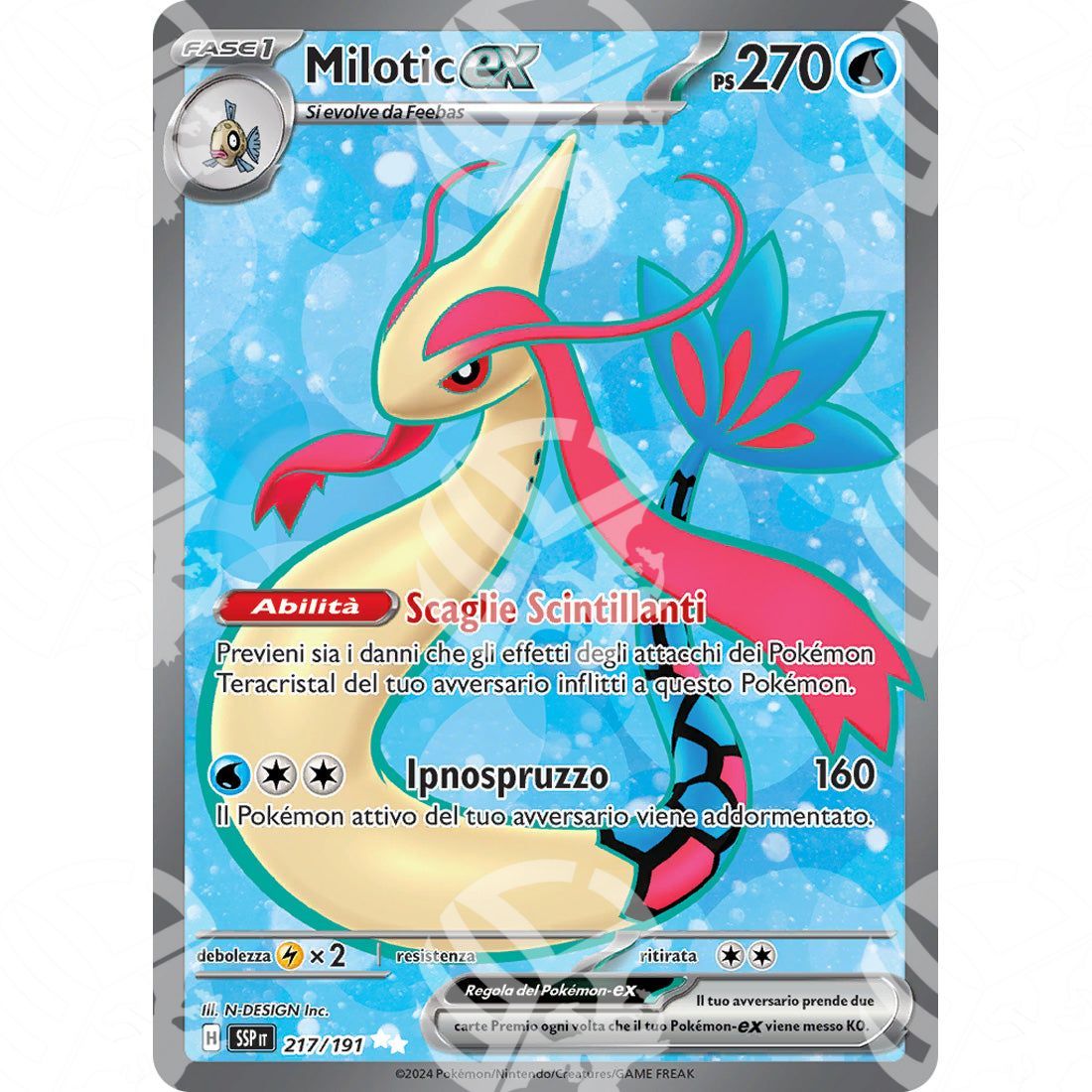 Scintille Folgoranti - Milotic ex - Full-Art | 217/191 - Warcard